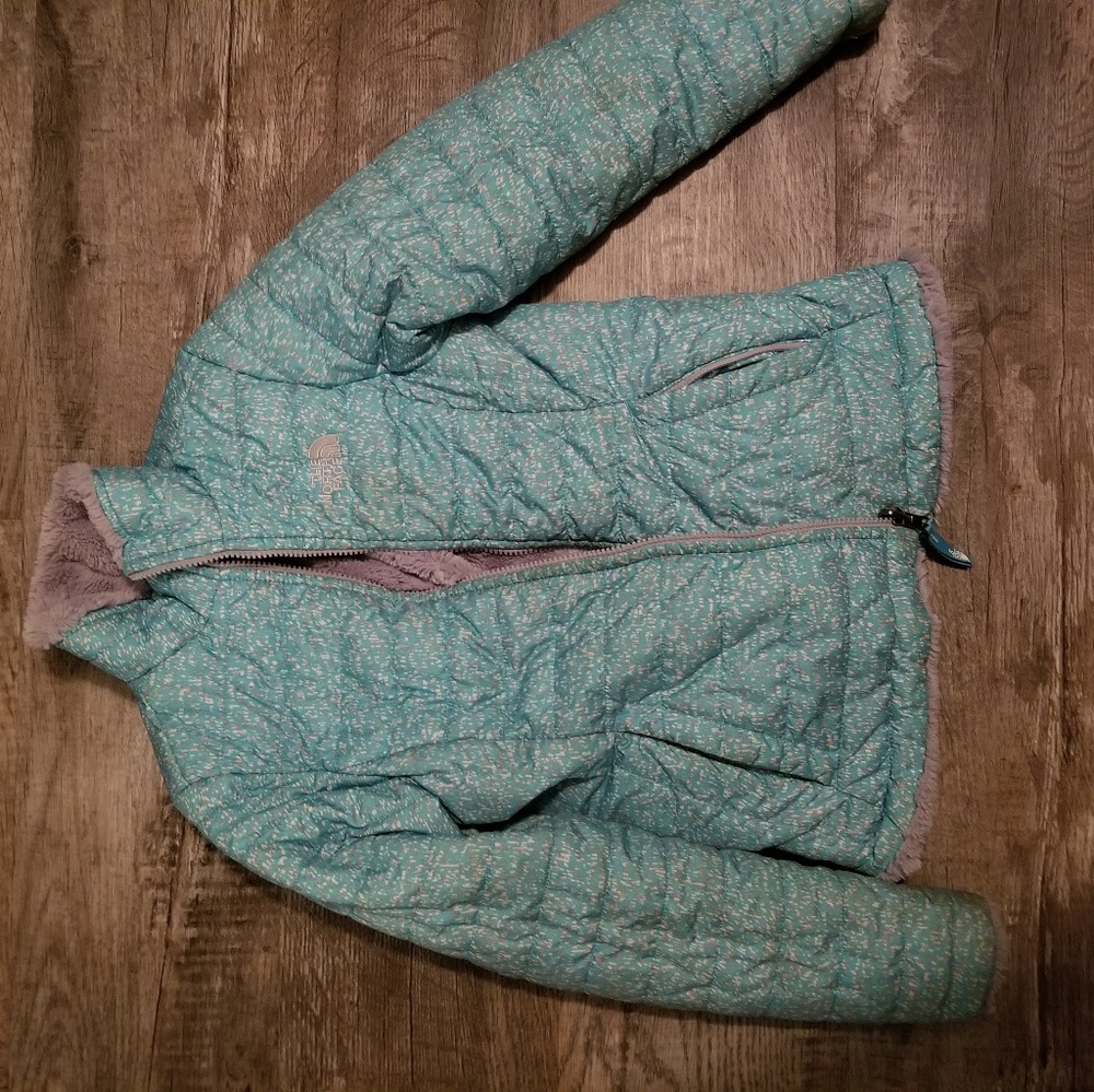 Northface girls 10/12 reversible winter coat